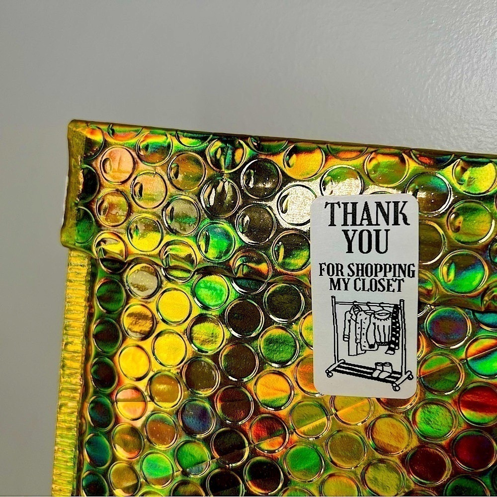 Pack of 100 stickers | Thank You roll for Poshmark |  Shipping Supplies​… - Picture 2 of 2